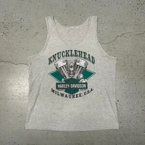 Y2K Grey Harley Davidson tank top